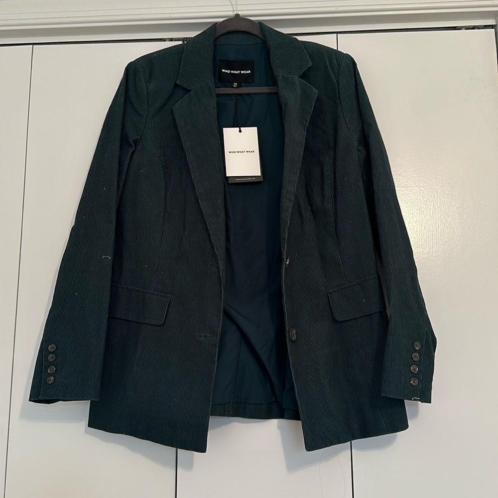 Who What Wear Green corduroy Medium Blazer